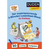 Duden Leseprofi - Der superspannende 3-Minuten-Leserätsel-Block für Erstleser, Moll, Susanna, EAN/ISBN-13: 9783737333849