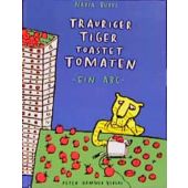 Trauriger Tiger toastet Tomaten