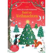 Meine glitzernde Stickerwelt: Bald ist Weihnachten, Greenwell, Jessica, Usborne Verlag, EAN/ISBN-13: 9781035700035