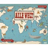 Alle Welt 2025 - Landkarten-Kalender von DUMONT- Kinder-Kalender -Querformat 60 x 50 cm, EAN/ISBN-13: 4250809653136