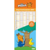 Die Maus 2025 - DUMONT Mega-Familienkalender mit 6 Spalten - Familienplaner mit 2 Stundenplänen und Ferientabelle - Hochformat 30,0 x 70,0 cm, EAN/ISBN-13: 4250809653105