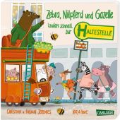 Zebra, Nilpferd und Gazelle laufen schnell zur ... Haltestelle!, Frixe, Katja, Carlsen Verlag GmbH, EAN/ISBN-13: 9783551172952