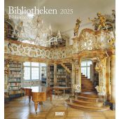 Bibliotheken 2025 - Wand-Kalender - Foto-Kalender - 45x48 - Bücher, EAN/ISBN-13: 4250809654188