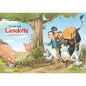 Die Kuh Lieselotte 2025 Erfunden und illustriert von Alexander Steffensmeier Wandkalender für Kinder Format 42 x 29,7 cm, EAN/ISBN-13: 4250809653624