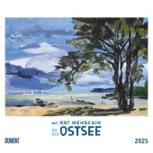 Mit Kat Menschik an der Ostsee 2025 - Kunstkalender - Spiralbindung - Format 38 x 35,5 cm, EAN/ISBN-13: 4250809653372